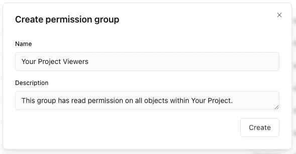 Project level permissions