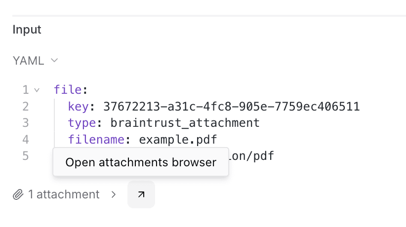 Attachments browser