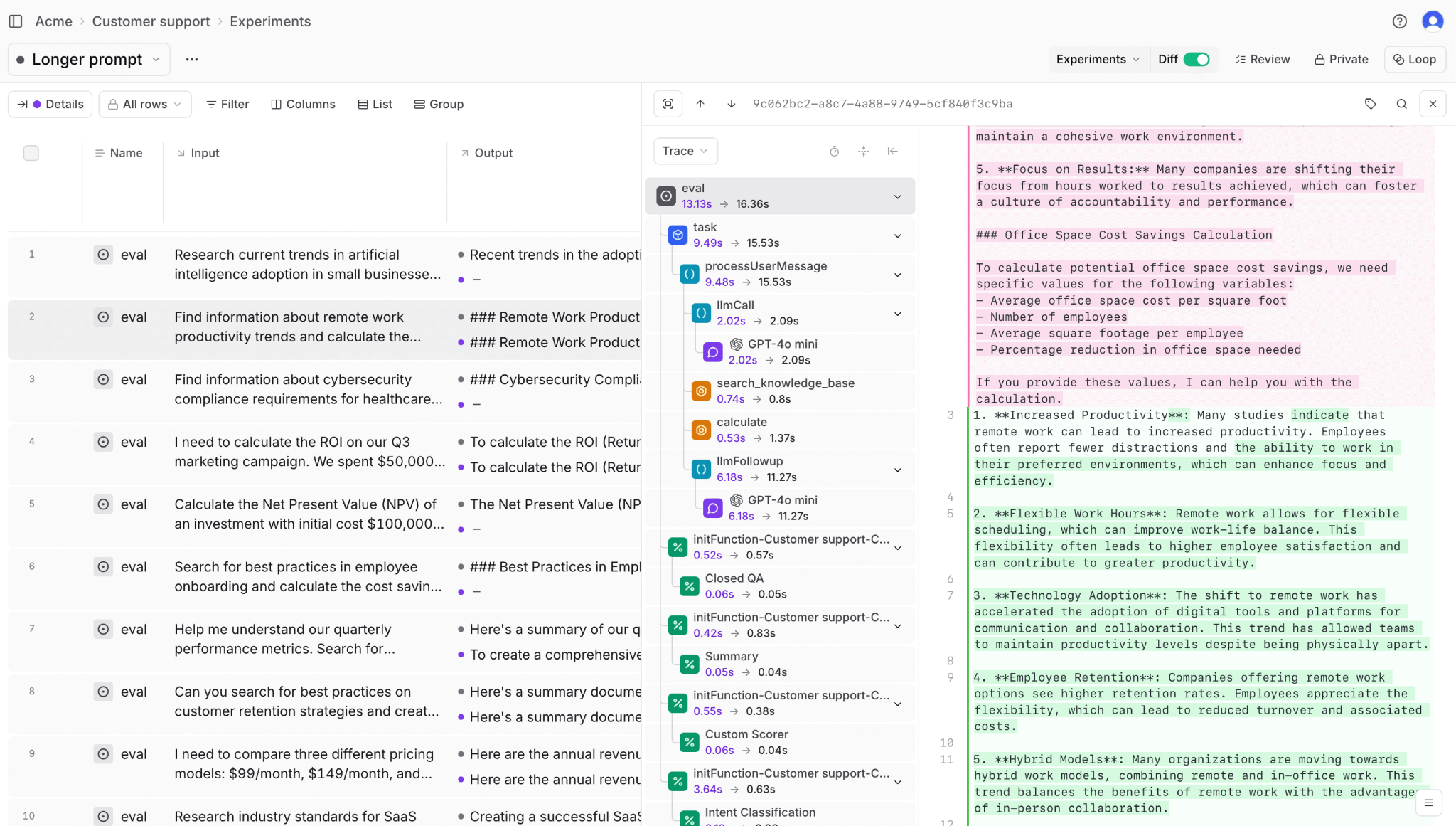Loop generating custom scorers from natural language